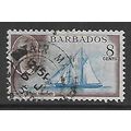 BARBADOS 1950 8c FRANCES W SMITH SCHOONER SG 27...