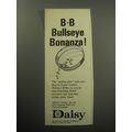 1967 Daisy B-B Guns Ad - B-B bullseye Bonanza