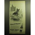 1958 Black & White Scotch Ad - art by Morgan Dennis - Picture of Pleasure!
