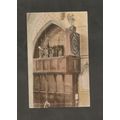 Postcard Devon Ottery St Mary Church clock