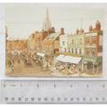 c.1980s postcard Kensington High St London in 1898