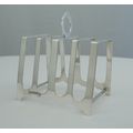 5-Bar Vintage Sterling Silver Toast Rack, Birmi...