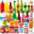 JOYIN 30Pcs Play Food Grocery Cans, Play Kitche...