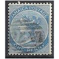 Jamaica 1884 SG17 1d Blue Good/Fine Used ..