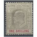Bahamas 1907 SG68 1/- Brownish Grey & Carmine M...