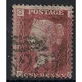 1858 SG43 1d Red Plate 95 Good/Fine Used Check ...