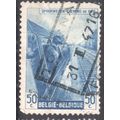 Belgium 1945 - 50c blue parcel post - Engine Dr...