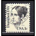 Used 1844 1c Dorothea Dix Fine CA0962