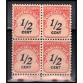 J88 1/2c Postage Due Fine MNH Blk/4 O7074