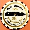 Four Queens. $5 Casino Chip. Las Vegas, NV. Mem...