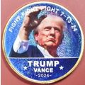 Trump/Vance. Challenge Coin. 1.50". D86b.