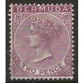 Bermuda 1893 SG26 2d Aniline Purple Fine Used . .