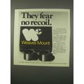 1979 Weaver Mounts Ad - They Fear No Recoil