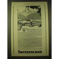 1924 Swiss Federal Railroads Ad - Where snow-ca...