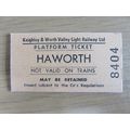 Keighley & Worth Valley Railway Haworth Platfor...
