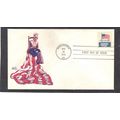 FDC Bazaar 1338F 8c Flag (Cachet-U/A) CV40709