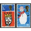 1966 Christmas set 2v SG713-714 UM