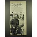 1968 Aquascutum Topcoat Ad - The pure silk luxury topcoat
