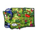 Washington the Evergreen State Artwood Jumbo Fr...