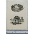1861 two engravings: rural scenes