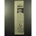 1950 American Express Travel Service Ad - Above all see Spain