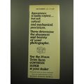 1960 Zeiss Ikon Contaflex Super Camera Ad - Appearance is easily copied