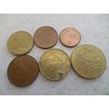 France - set of 6 euro cent coins - dated 1999 ...