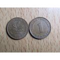 1977f 1 Pfennig Germany Coin