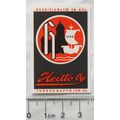 vintage Finland Matchbox Label - Heitto oy