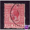 BAHAMAS 1912 1d CARMINE SG 82 FINE USED