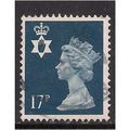 Northern Ireland GB 1990 17p Deep Blue Machin S...