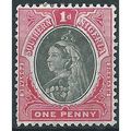 Southern Nigeria 1901 SG2 1d Black & Carmine Mo...