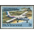 St Vincent 1970 Air 5c DHC-6 Twin Otter Unmount...