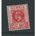 Gambia stamps sg87 hmsg 87 mult crown ca