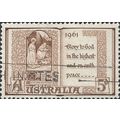 AUSTRALIA, CHRISTMAS, Glory to God in the Highest, brown 1961, 5d, #8