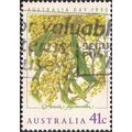 AUSTRALIA, FLOWER, Acacia Blossom, green 1990, 41c