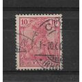 Germany.SG55 10pf "Germania" (Red).Fine Used.Nov21