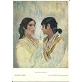 Art AUGUSTUS JOHN The Two Gitanas Postcard (Med...