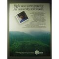 1989 Sappi Paper Ad - Right now we're growing his university text books