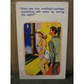 SAUCY SEASIDE POSTCARD 1961 pm humour Coastal C...