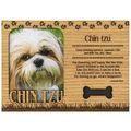 Chin Tzu Engraved Wood Picture Frame Magnet