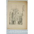 1897 drawing Tower of Founders' Buildings, Magd...