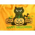 "HAPPY HALLOWEEN ORANGE & BLACK DOG T SHIRT w C...