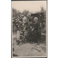 An Elderly Couple in the Garden, 1931 - RP Post...