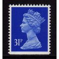 X1056 31p Ultramarine LITHO WALSALL IMPERF BOTT...