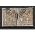 MALTA 1930 GEORGE V ¼d PAIR USED SG193 X 2