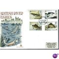 1983 'BRITISH RIVER FISHES' F.D.C (CHESTERFIELD...