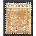 Selangor (Malaysia) 1895 SG51 2c Orange Mounted...