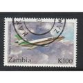 ZAMBIA 1992 60th ANNIV AIRMAIL 100K DOUGLAS DC1...