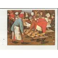 WEDDING FEAST (P. Breughel the Younger) Postcar...